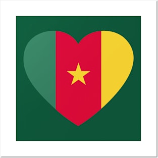 I Love Senegal // Heart-Shaped Senegalese Flag Posters and Art